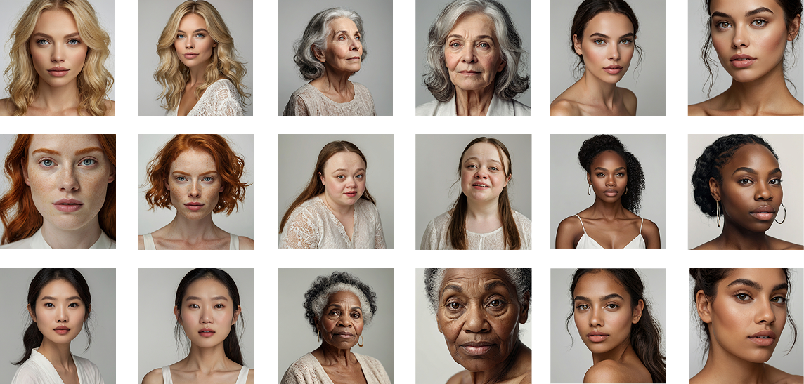 Diverse model photography direction